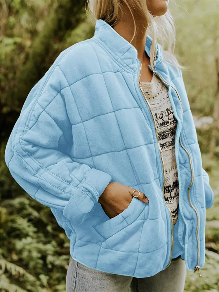 Longline Zip Up Tailored Coat Women
