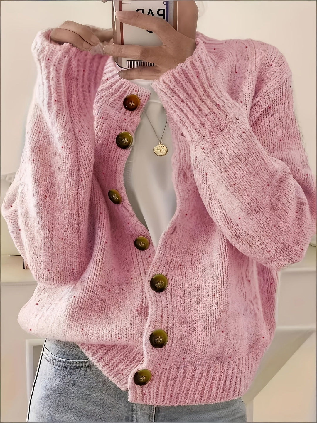 Ribbed Oversized Cardigan Knit Sweater Women