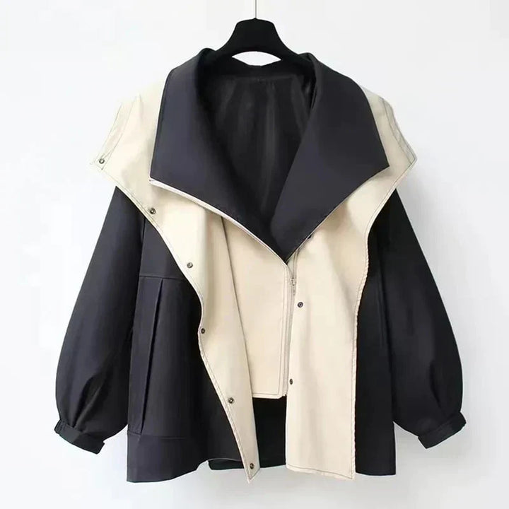 Womens Oversized Hooded Trench Coat Relaxed Fit