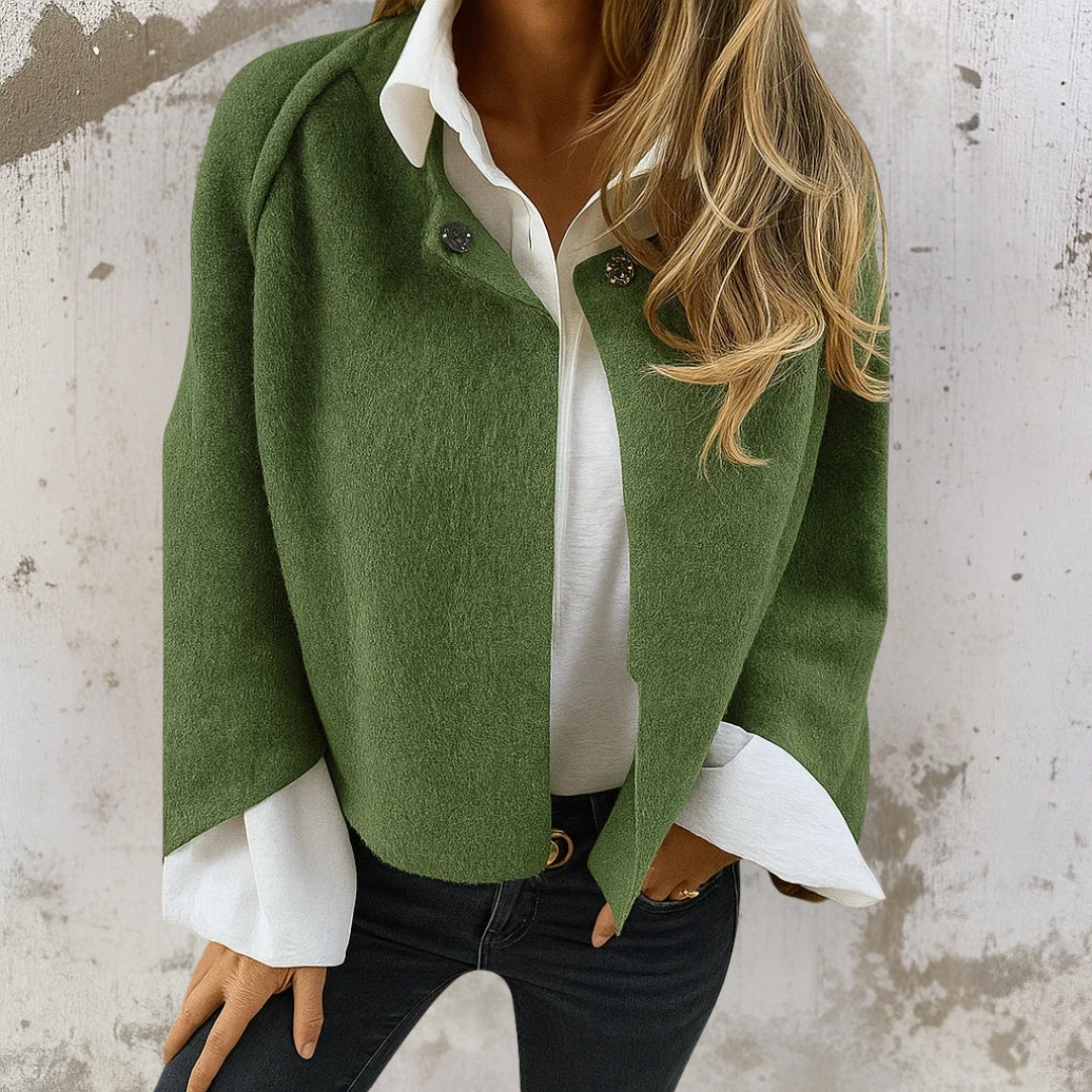 Oversized Longline Wool Blend Coat Women