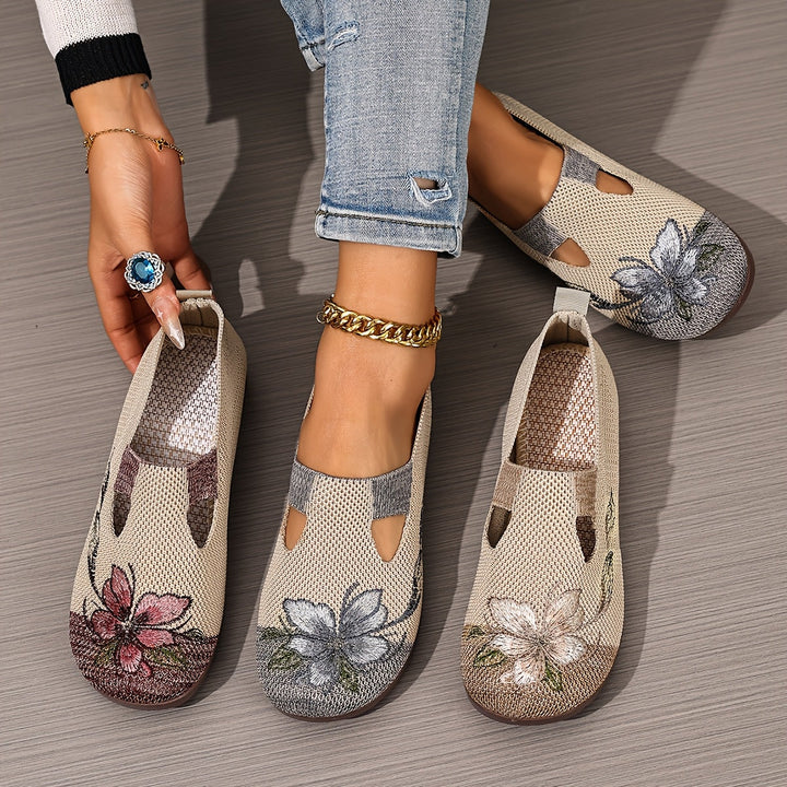 Womens Longline Ballet Flats Cushioned Supportive
