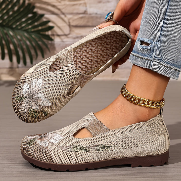 Womens Longline Ballet Flats Cushioned Supportive