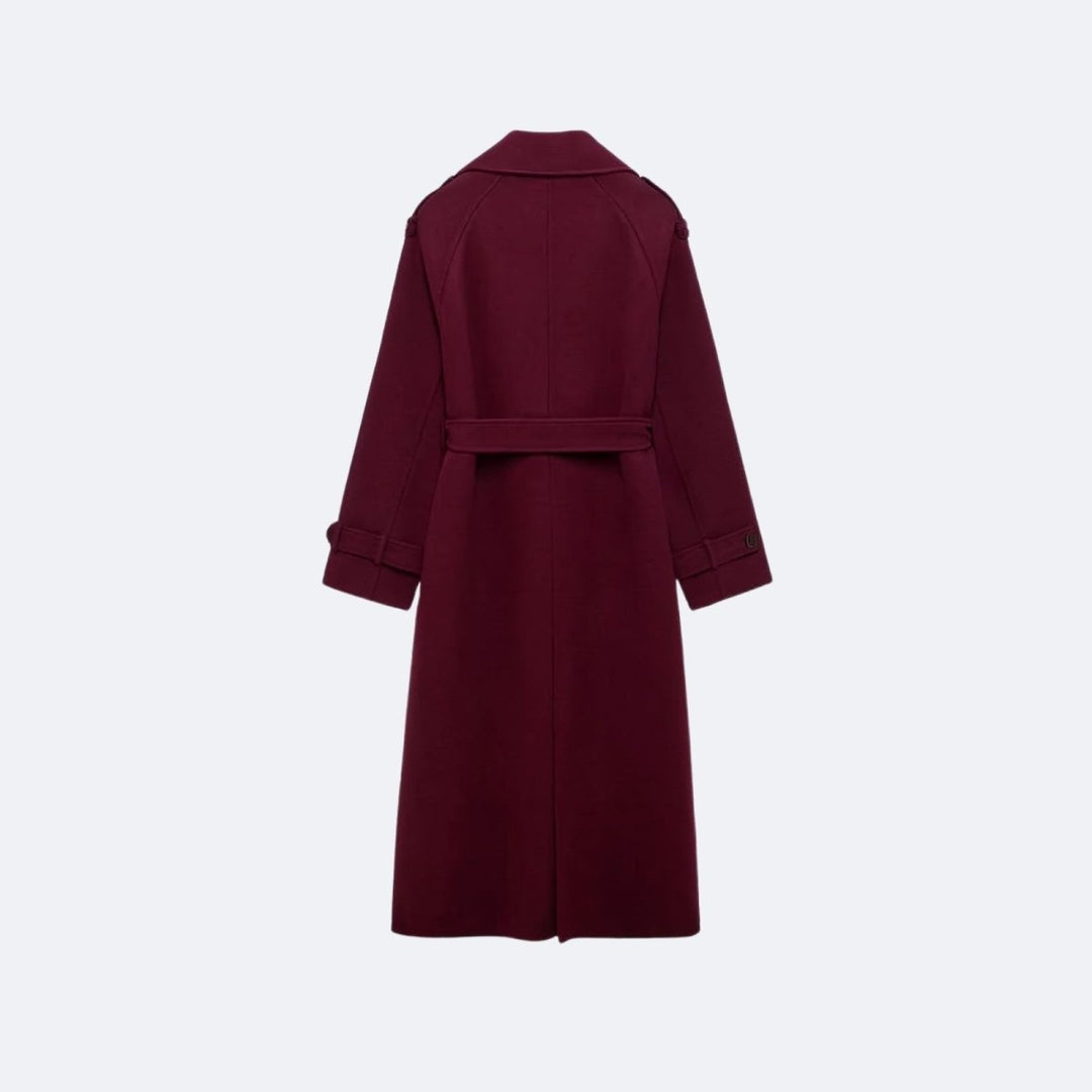 Fluid Trench Coat Oversized Belted Classic Women