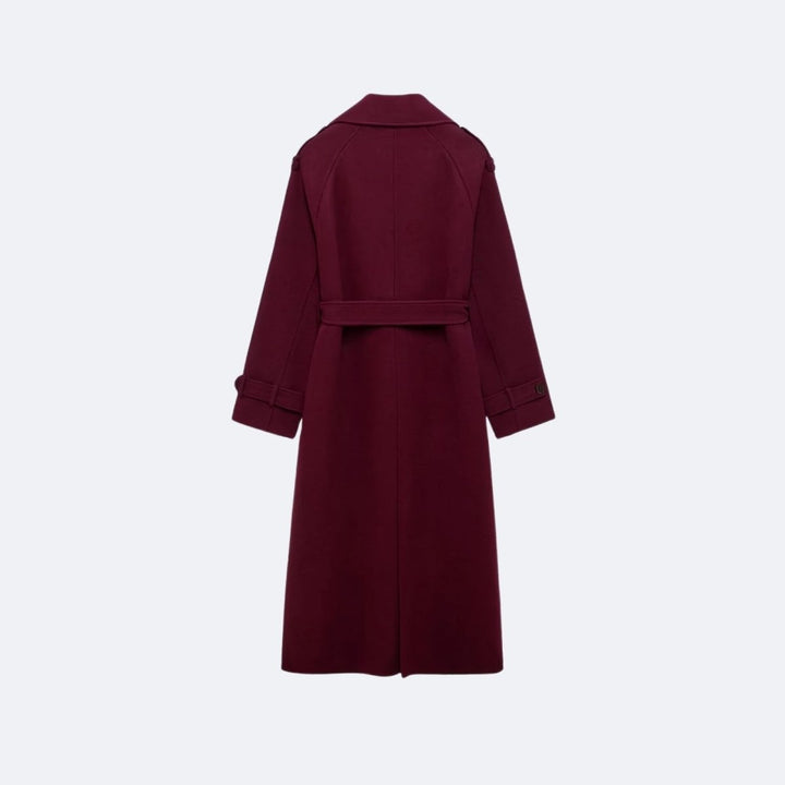 Fluid Trench Coat Oversized Belted Classic Women