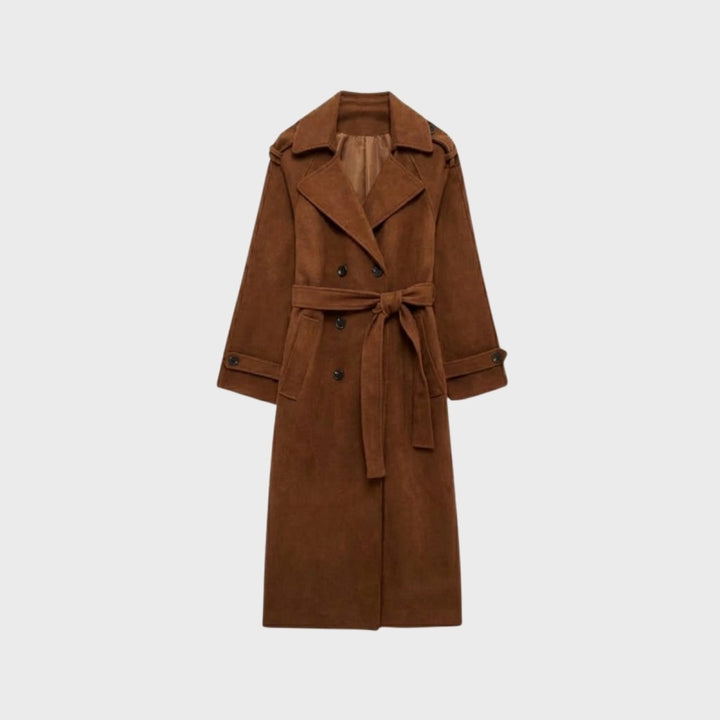Fluid Trench Coat Oversized Belted Classic Women