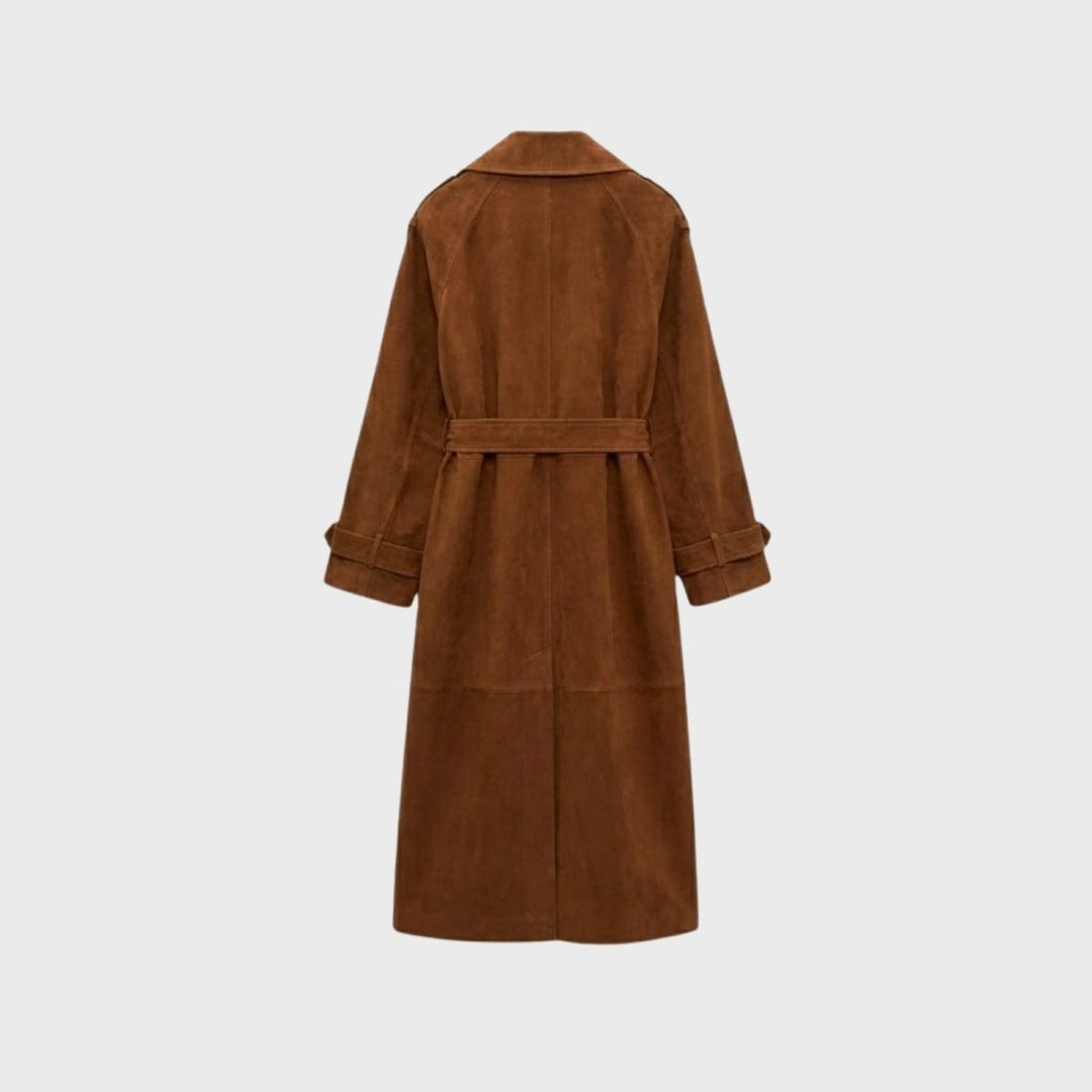Fluid Trench Coat Oversized Belted Classic Women