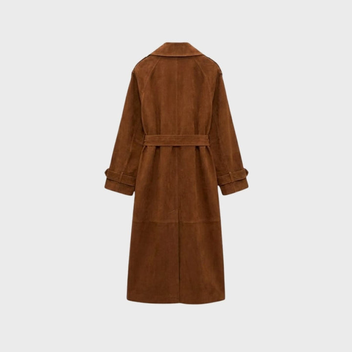 Fluid Trench Coat Oversized Belted Classic Women