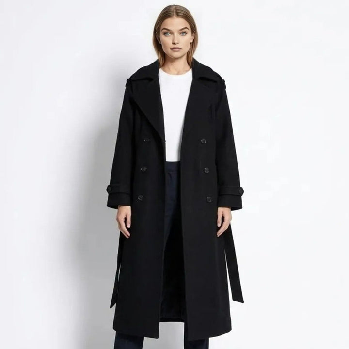 Fluid Trench Coat Oversized Belted Classic Women