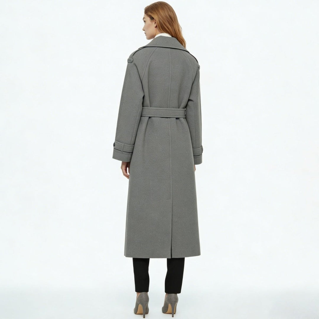 Fluid Trench Coat Oversized Belted Classic Women