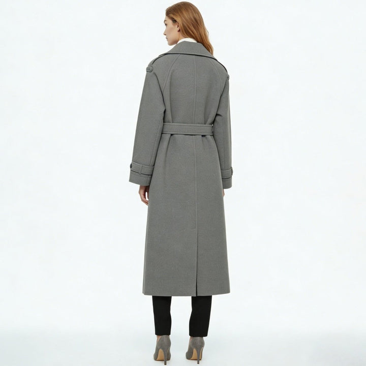 Fluid Trench Coat Oversized Belted Classic Women