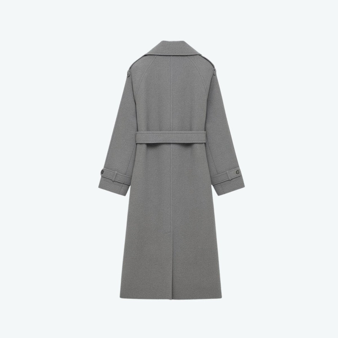 Fluid Trench Coat Oversized Belted Classic Women