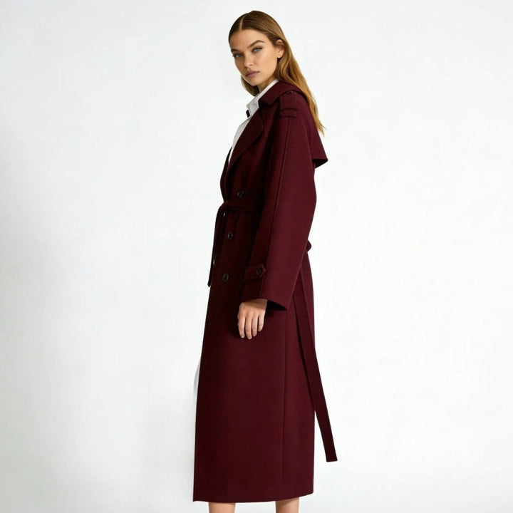 Fluid Trench Coat Oversized Belted Classic Women
