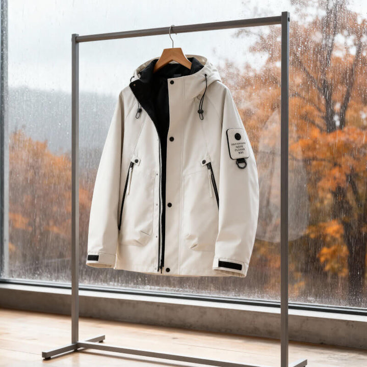 Hooded Longline Wool Blend Tailored Coat Men