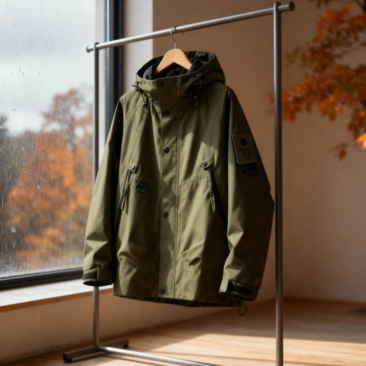 Hooded Longline Wool Blend Tailored Coat Men