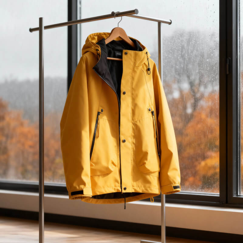 Hooded Longline Wool Blend Tailored Coat Men