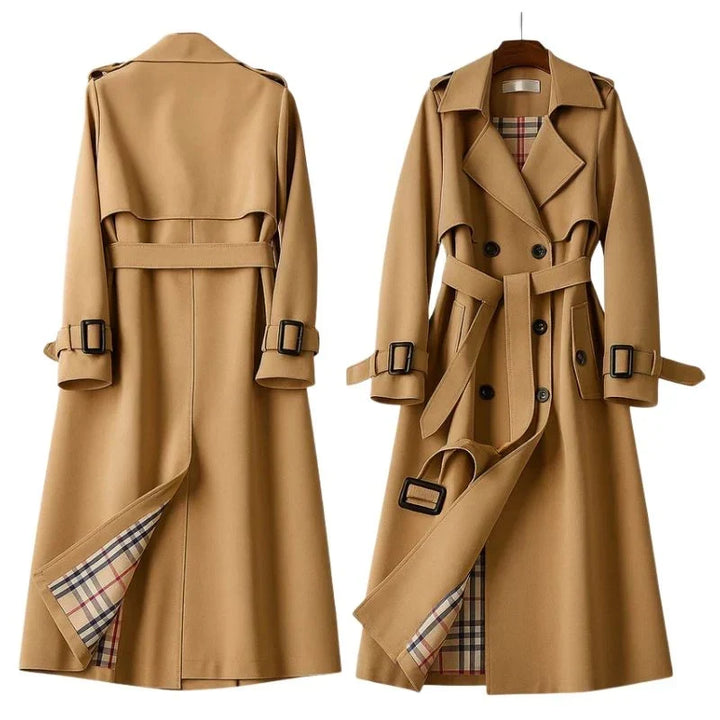 Belted Double-Breasted Trench Coat Women