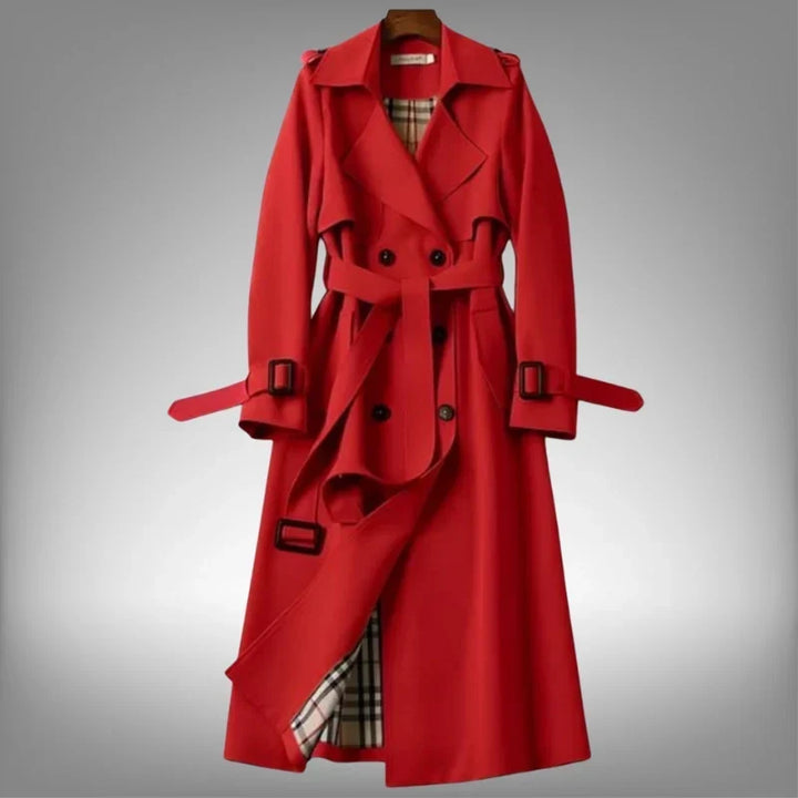 Belted Double-Breasted Trench Coat Women
