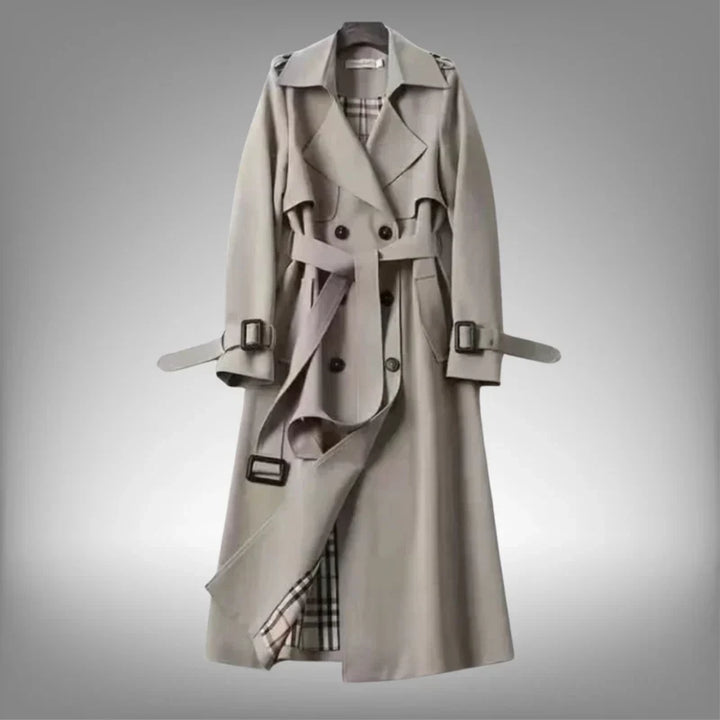 Belted Double-Breasted Trench Coat Women