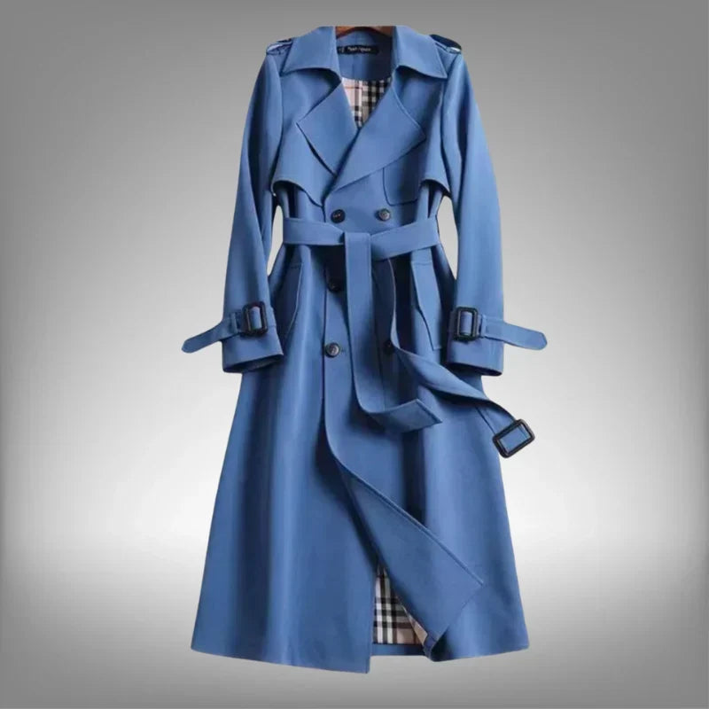 Belted Double-Breasted Trench Coat Women