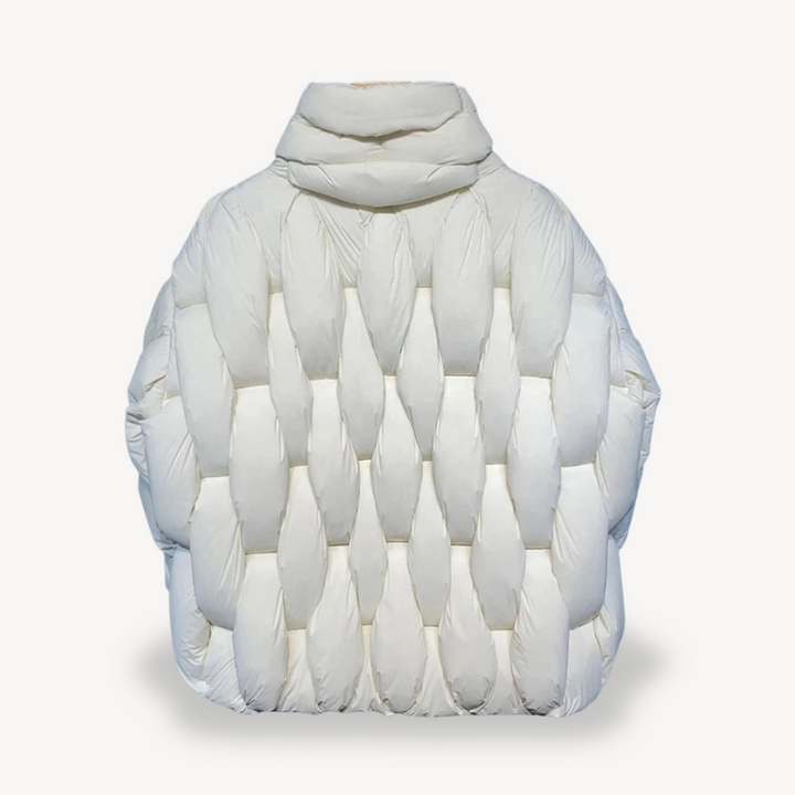 Womens Quilted Zip Up Puffer Jacket Insulated