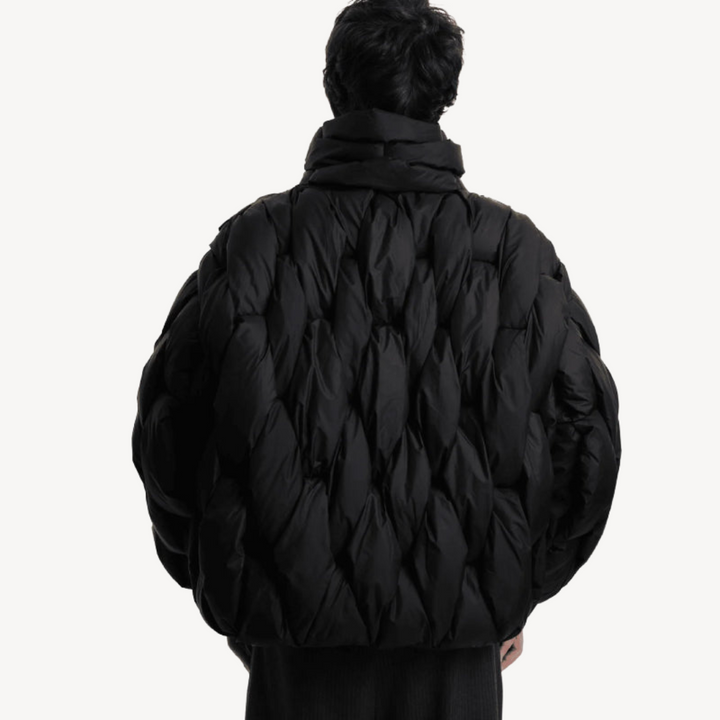 Womens Quilted Zip Up Puffer Jacket Insulated