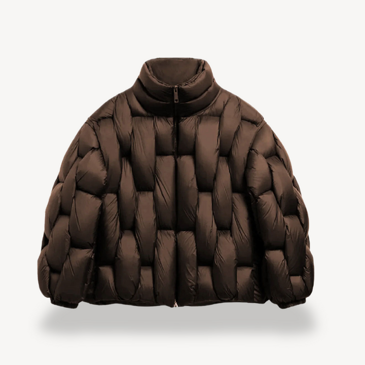 Quilted Zip Up Puffer Jacket Women Insulated