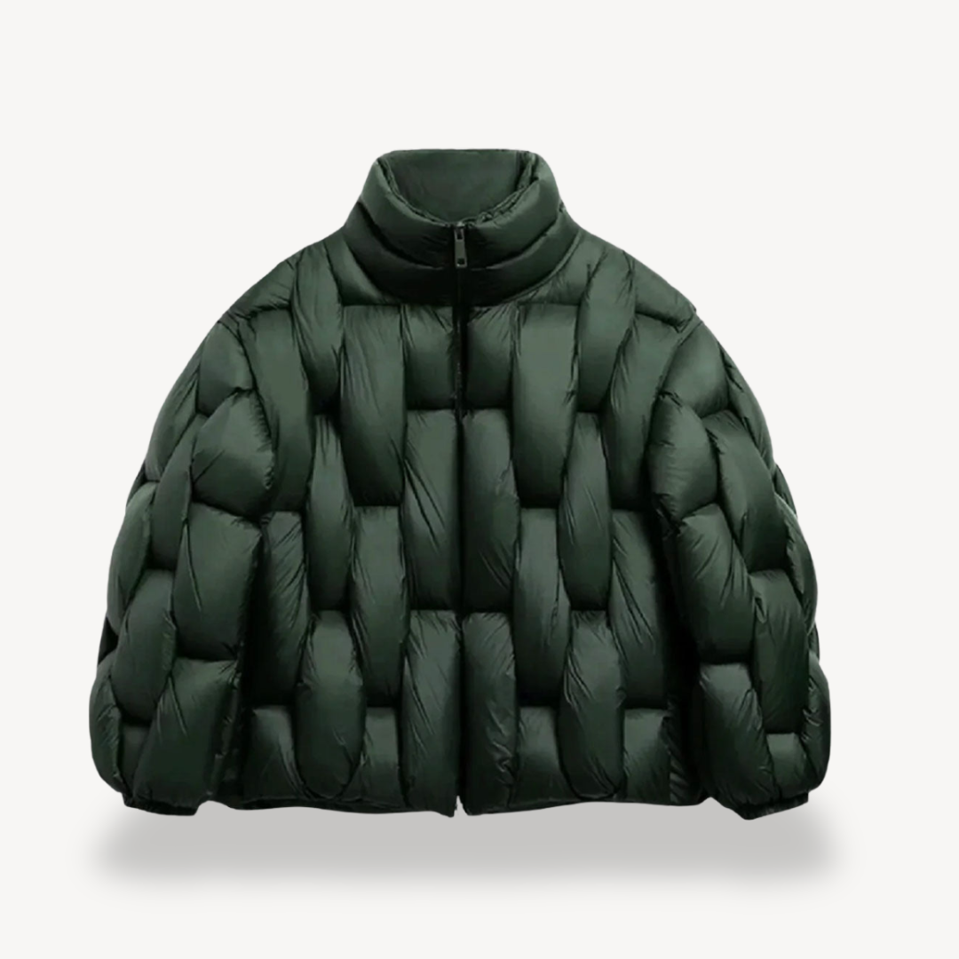 Quilted Zip Up Puffer Jacket Women Insulated