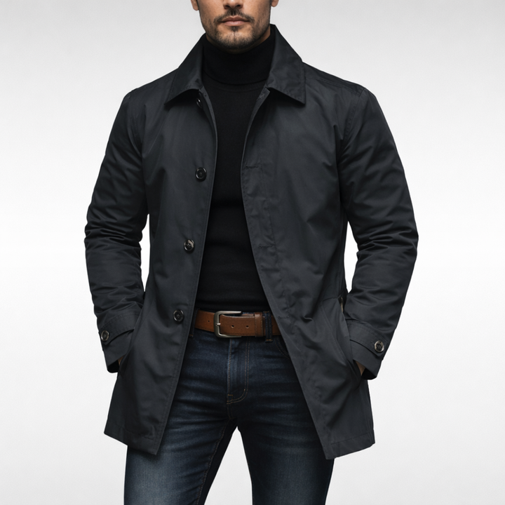Longline Wool Minimal Coat Women