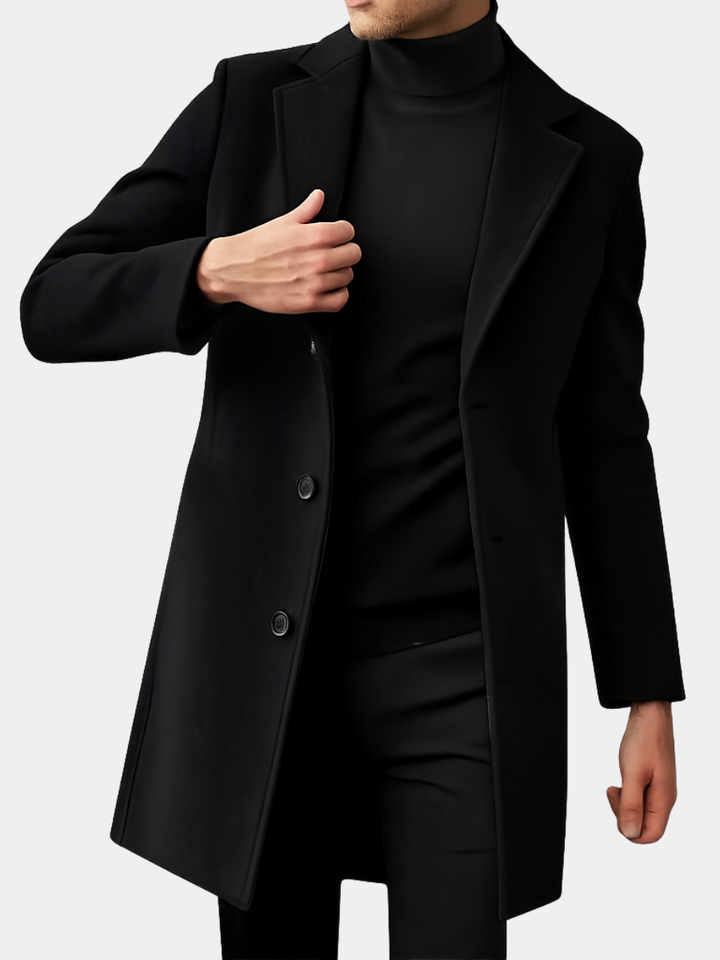 Longline Tailored Coat Clean Front Womens