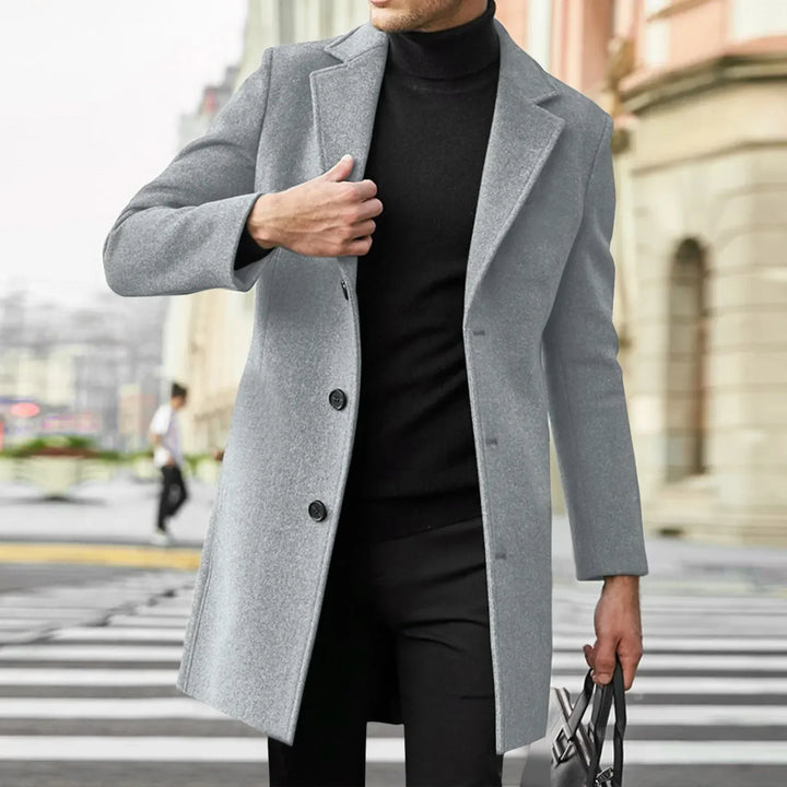 Longline Tailored Coat Clean Front Womens