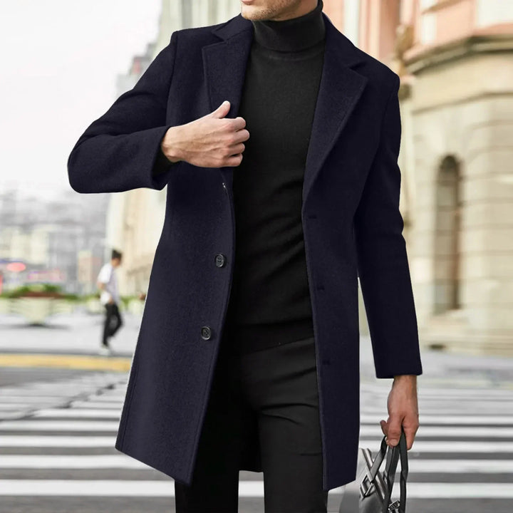 Longline Tailored Coat Clean Front Womens
