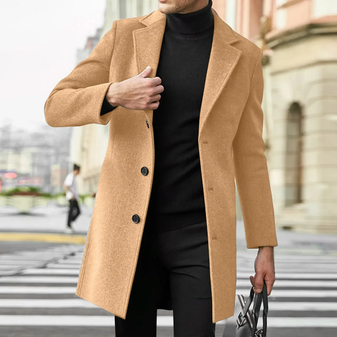 Longline Tailored Coat Clean Front Womens