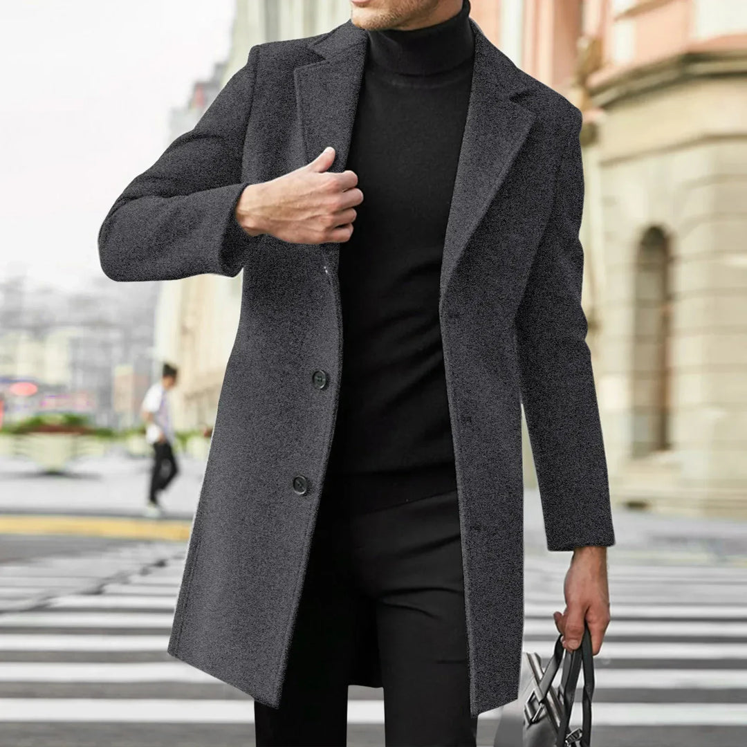 Longline Tailored Coat Clean Front Womens