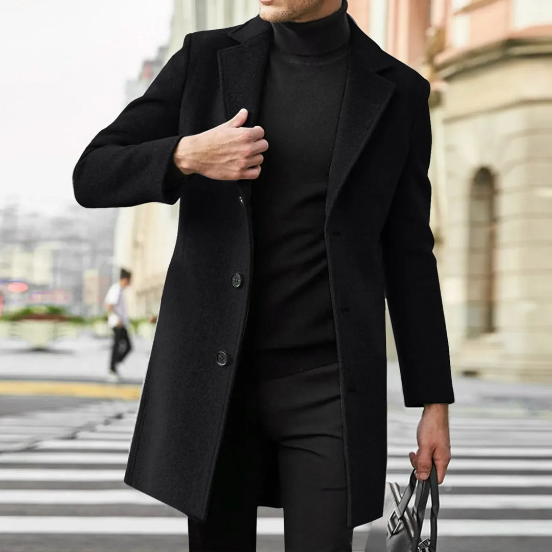 Longline Tailored Coat Clean Front Womens