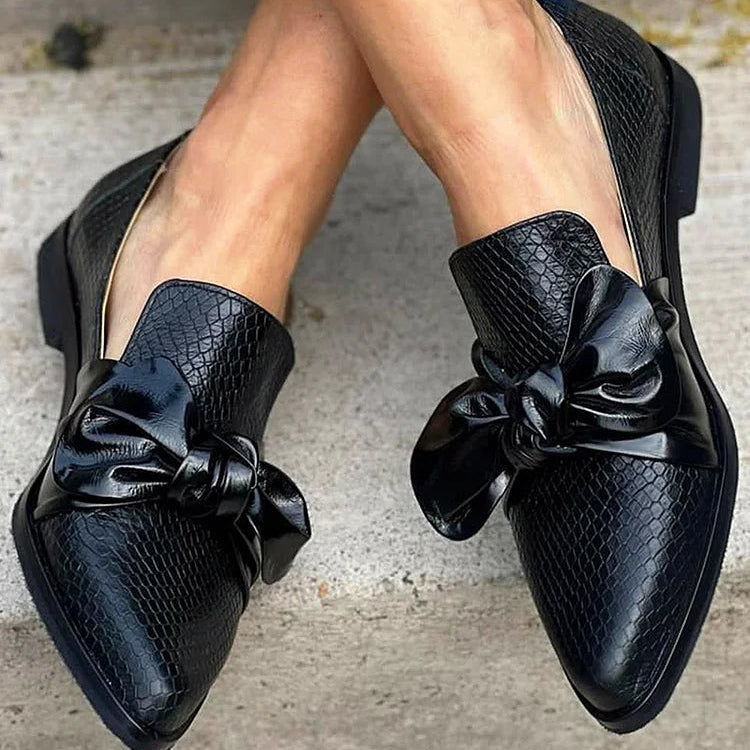 Women Leather Loafer Flats Cushioned Supportive Everyday