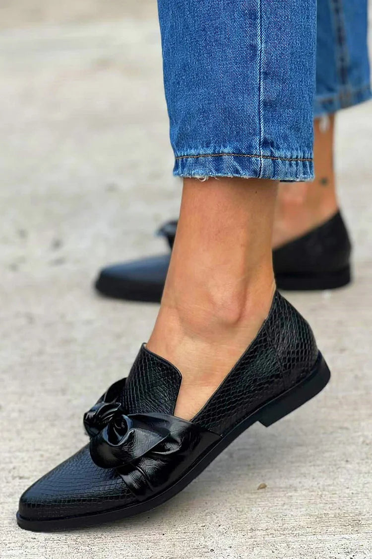 Women Leather Loafer Flats Cushioned Supportive Everyday