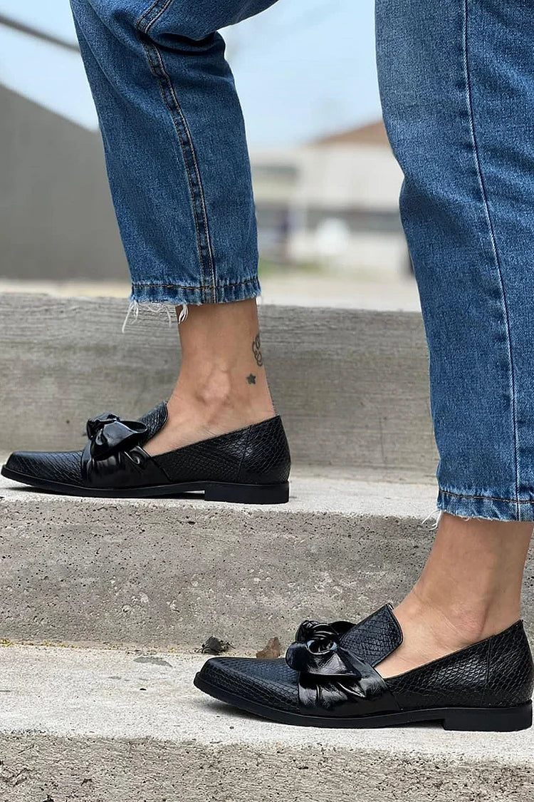 Women Leather Loafer Flats Cushioned Supportive Everyday