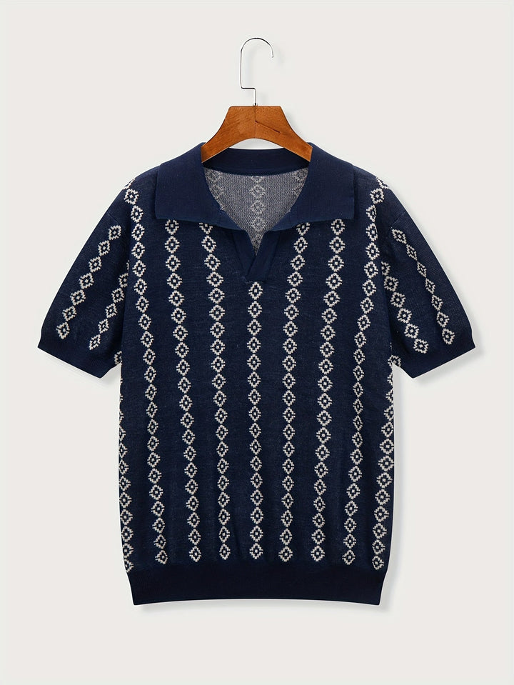 Mens Longline Relaxed Fit Ribbed Knit Sweater