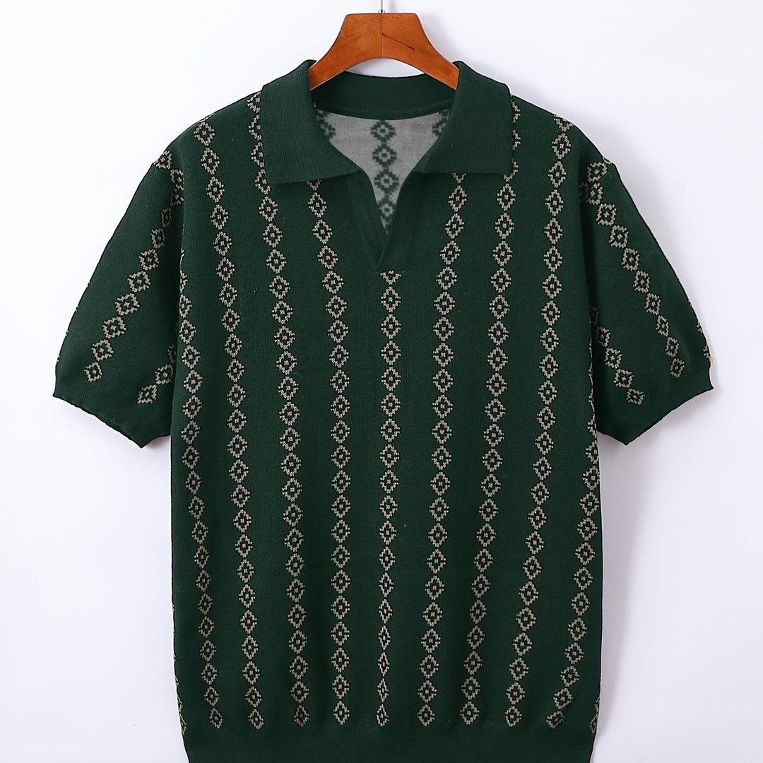 Mens Longline Relaxed Fit Ribbed Knit Sweater