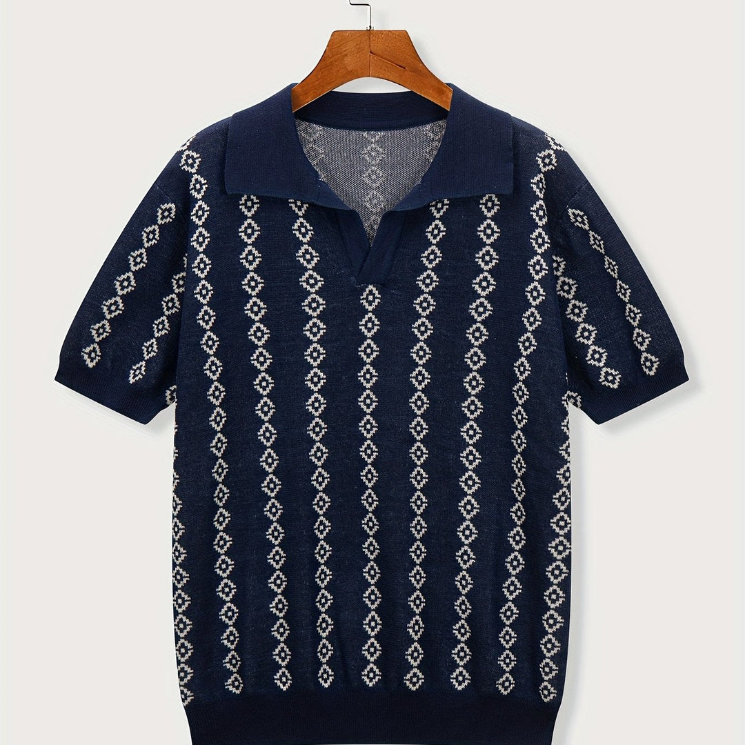 Mens Longline Relaxed Fit Ribbed Knit Sweater