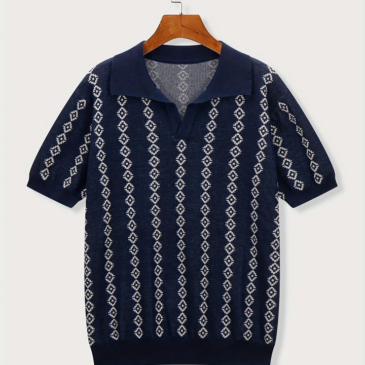 Mens Longline Relaxed Fit Ribbed Knit Sweater