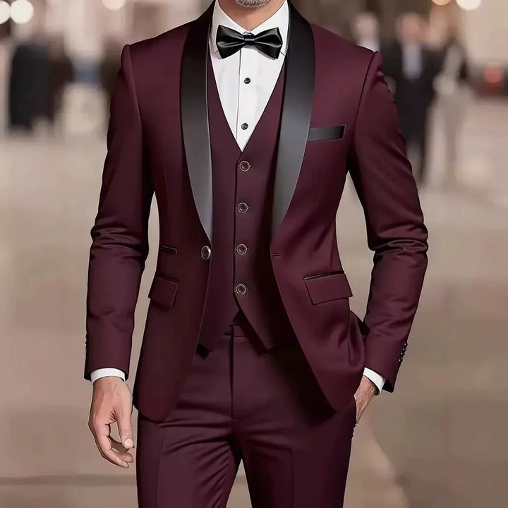 Tailored Suit Sharp Modern Silhouette for Men