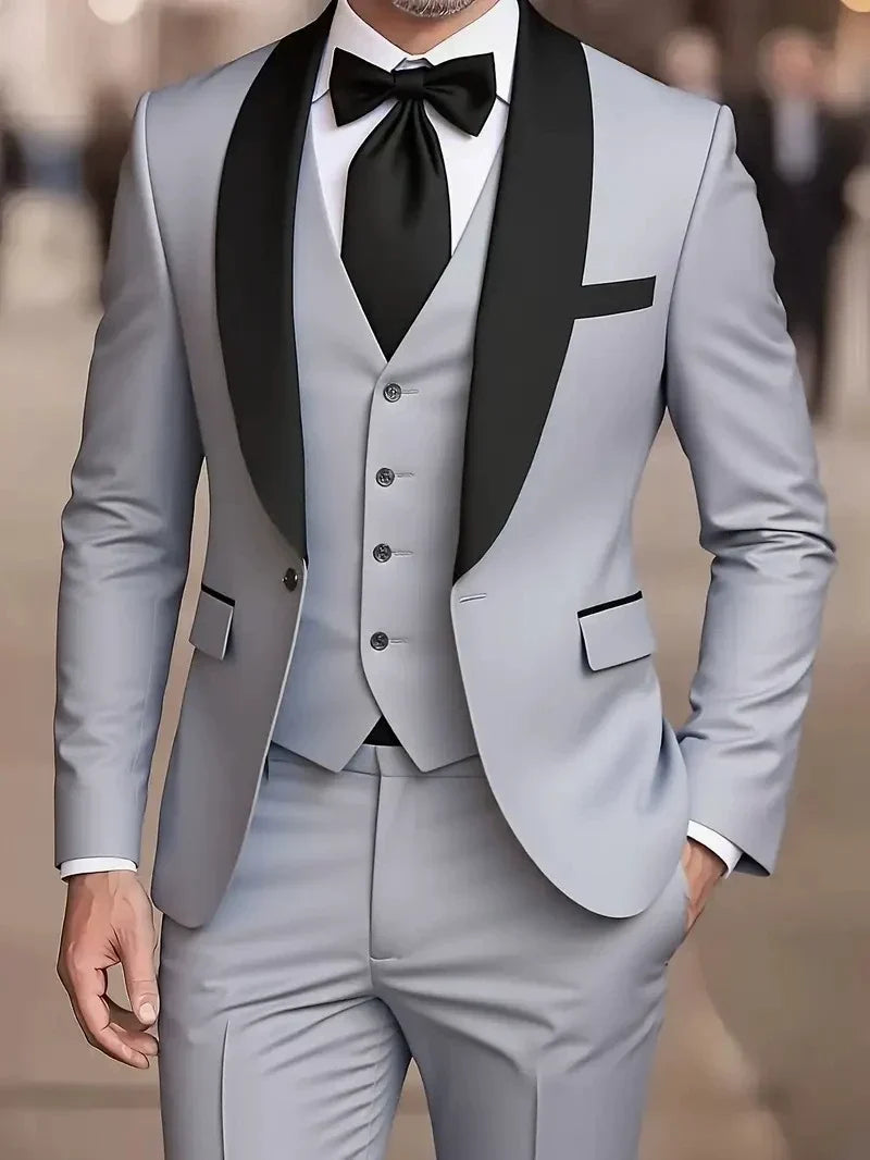 Tailored Suit Sharp Modern Silhouette for Men