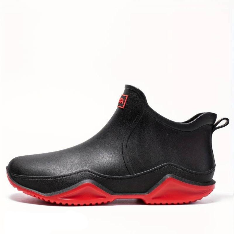 Ankle Boots Polished Leather Round Toe Women