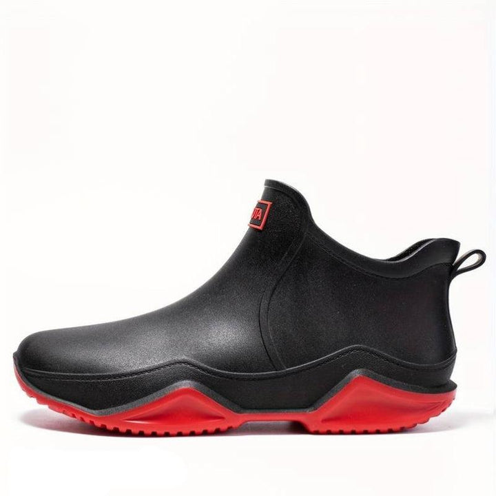 Ankle Boots Polished Leather Round Toe Women