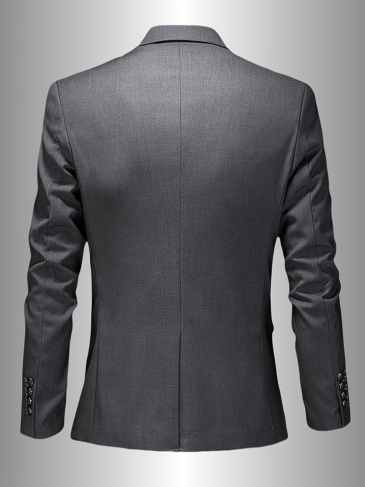 Slim Fit Draped Suit for Men Modern Tailored Style