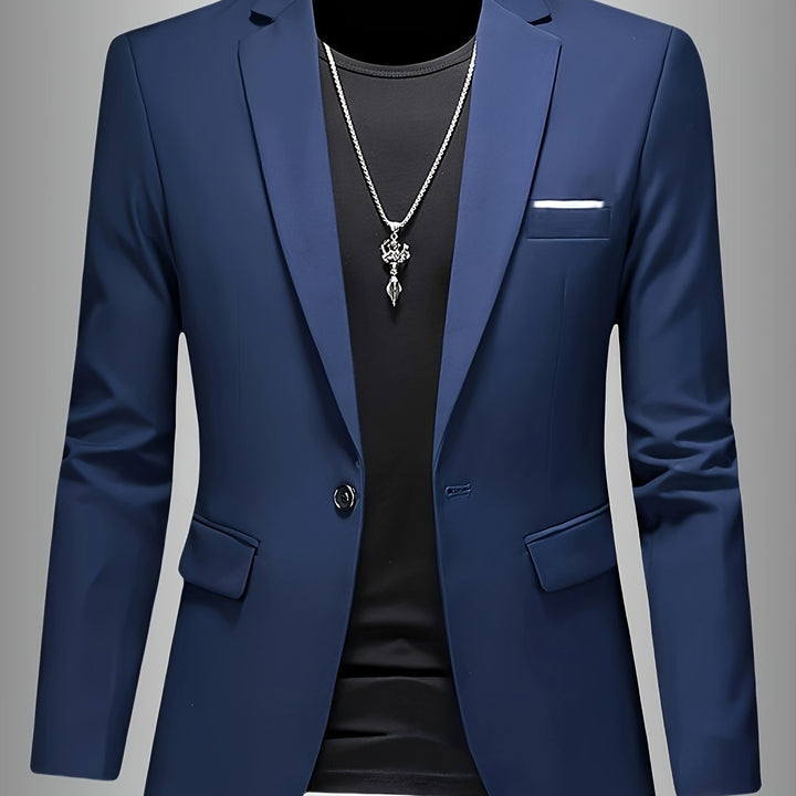 Slim Fit Draped Suit for Men Modern Tailored Style