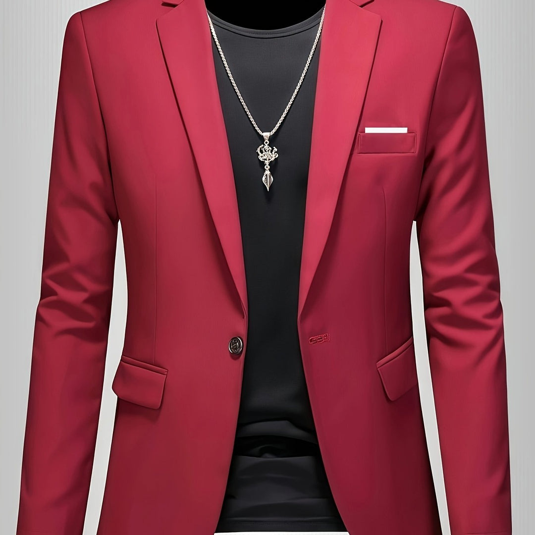 Slim Fit Draped Suit for Men Modern Tailored Style