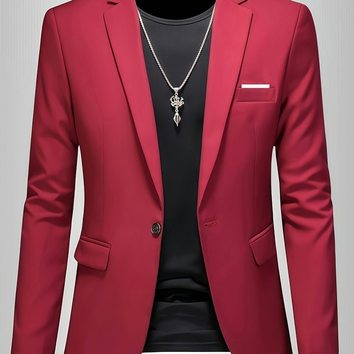 Slim Fit Draped Suit for Men Modern Tailored Style