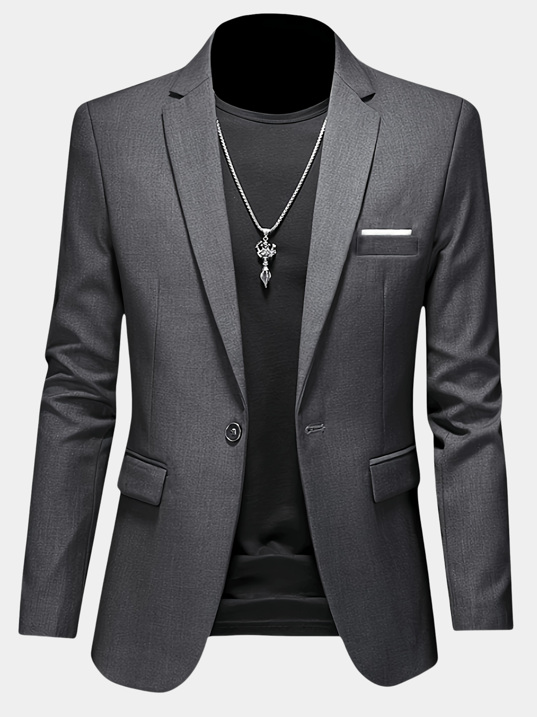 Slim Fit Draped Suit for Men Modern Tailored Style